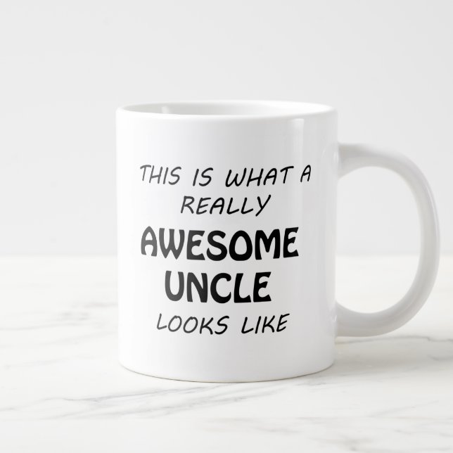 Awesome Uncle Large Coffee Mug (Right)