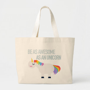 Awesome Unicorm Large Tote Bag