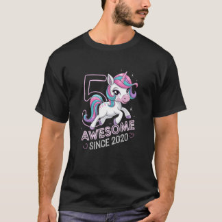 Awesome Unicorn Since 2020 Birthday Fun T-Shirt