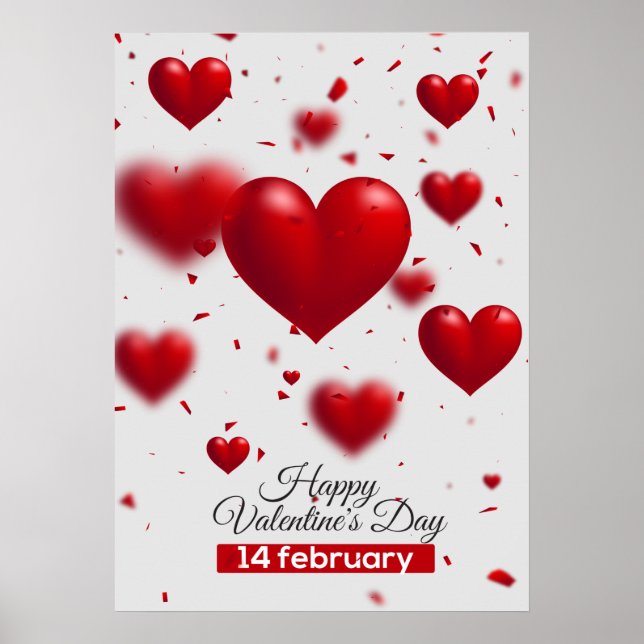 Awesome Valentine's Day Poster Design (Front)