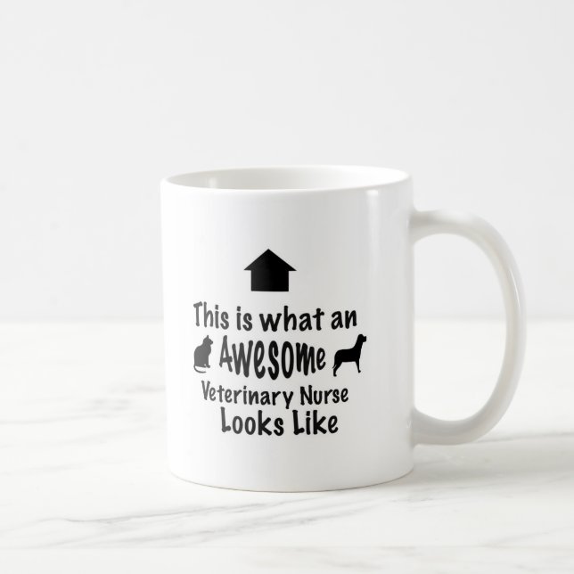 Awesome Veterinary Nurse Mug (Right)