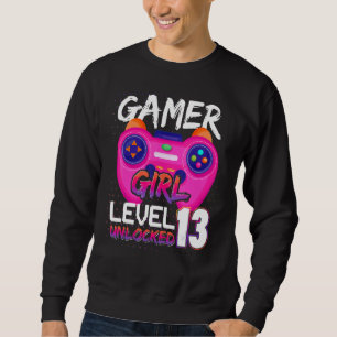 Awesome Video Games Controller Level 13 Unlocked G Sweatshirt