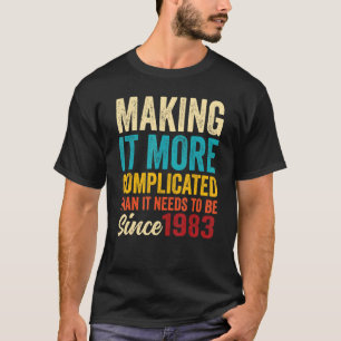 Awesome Vintage Birthday Born in 1983 for Men & Wo T-Shirt