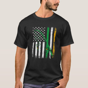 Awesome Vintage Irish Fishing American Flag St Pat T-Shirt