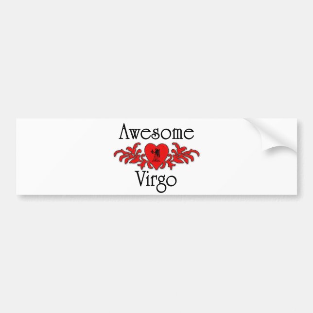 Awesome Virgo Bumper Sticker (Front)