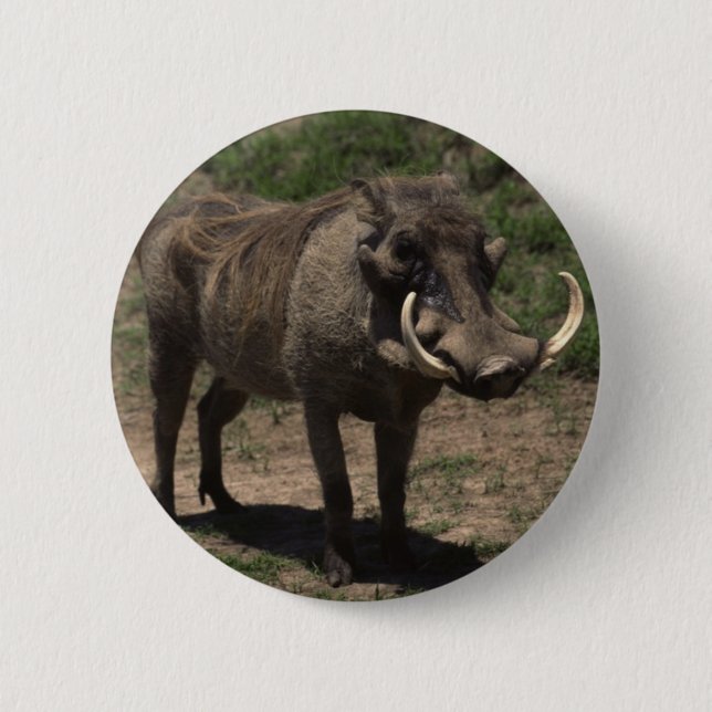 Awesome Warthog 6 Cm Round Badge (Front)