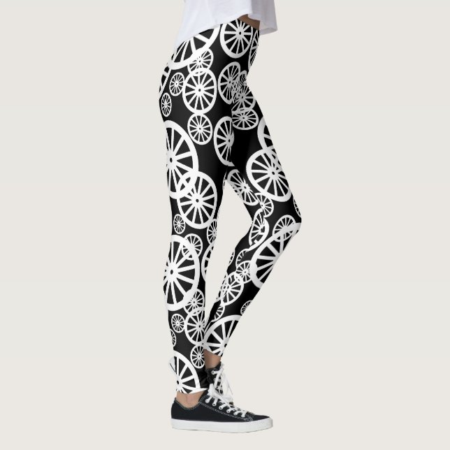 Awesome Wheel Circle Pattern Leggings (Right)