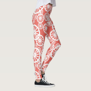 Awesome Wheel Circle Pattern Leggings