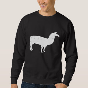 Awesome White Llama Alpaca Animal Cute Cool Sweatshirt