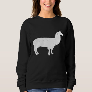 Awesome White Llama Alpaca Animal Cute Cool Sweatshirt