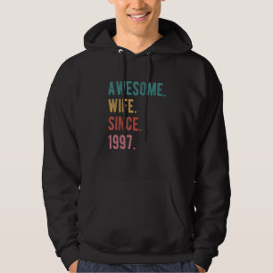 Awesome Wife Since 1997 25th Wedding Aniversary H Hoodie