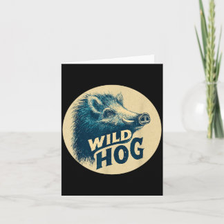 Awesome Wild Animal Costume for Hog Lovers Card