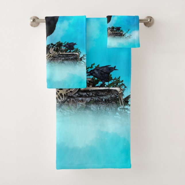 Awesome wolf bath towel set (Insitu)