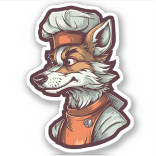 Awesome Wolf Chef Adorable Animal Graphic
