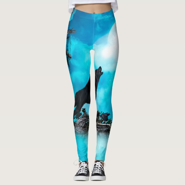 Awesome wolf leggings (Front)
