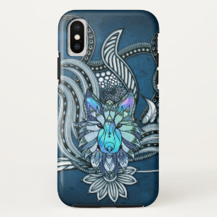 Awesome wolf, lineart design iPhone x case