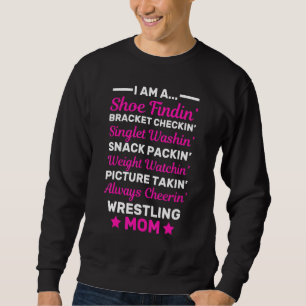 Awesome Women Wrestling Mum Mothers Day Wrestler Sweatshirt