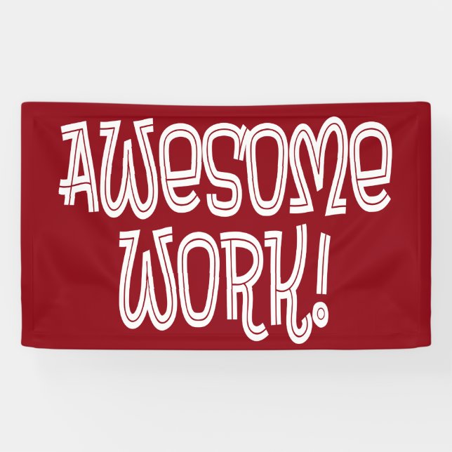 Awesome Work Employee Appreciation Thank You Banner (Horizontal)