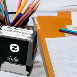 Awesome Work Personalised Teachers Self-inking Stamp