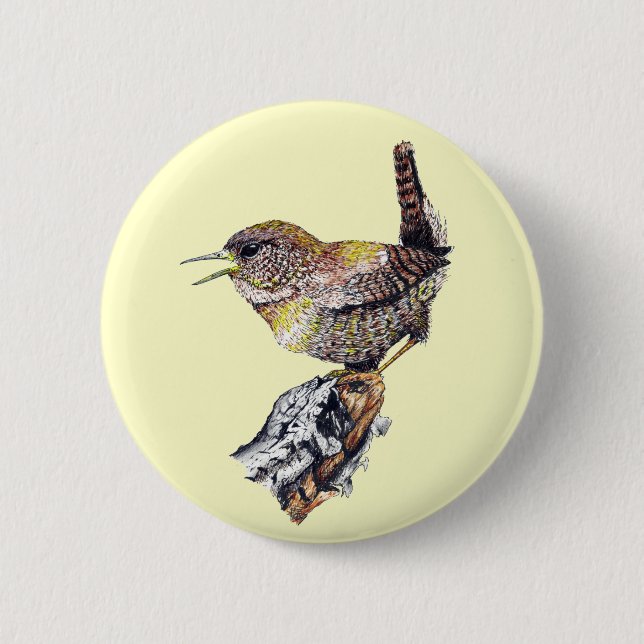 Awesome Wren Button (Front)