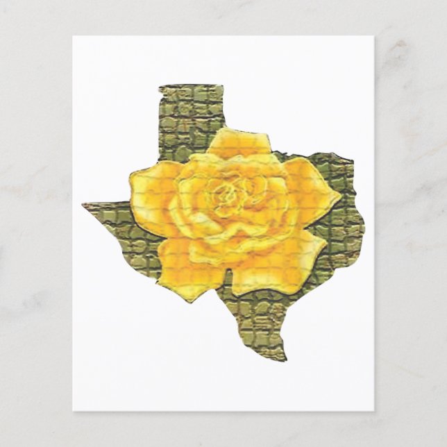 Awesome Yellow Rose Of Texas Pattern Flower (Front)