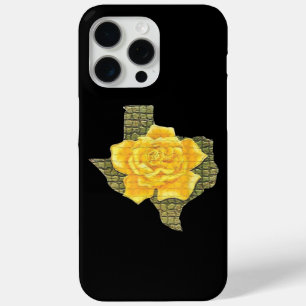 Awesome Yellow Rose Of Texas Pattern Flower iPhone 15 Pro Max Case