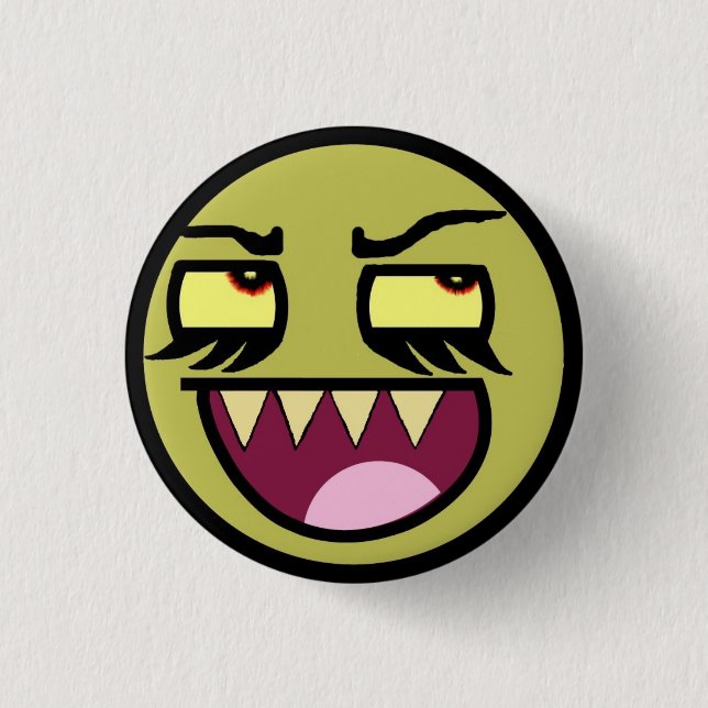 Awesome Zombie 3 Cm Round Badge (Front)