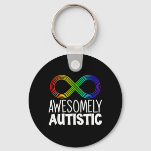 Awesomely Autistic Autism Awareness Neurodiversity Key Ring