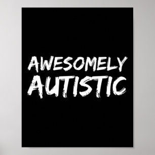Awesomely Autistic For Boys Autism For Kids  Poster