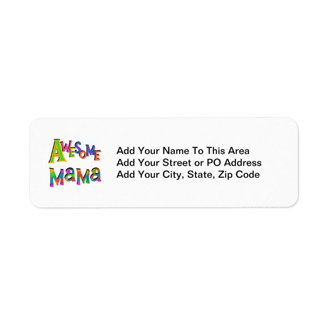 awesomemama.png return address label (Front)