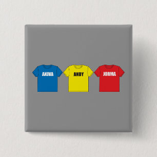 Awesometown 15 Cm Square Badge