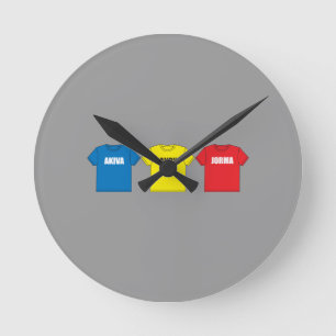 Awesometown Round Clock