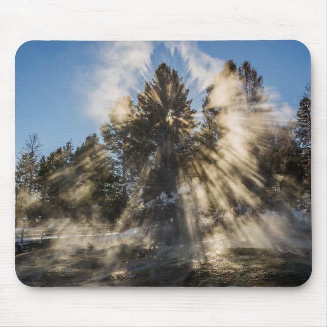 Awestruck! - Crepuscular Rays - Sunlight Mouse Pad (Front)