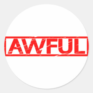 Awful Stamp Classic Round Sticker