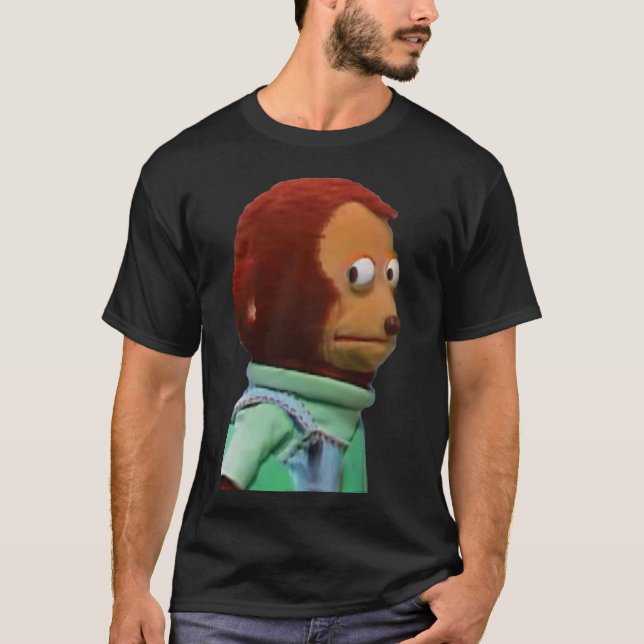Awkward Monkey Puppet Meme T-Shirt (Front)