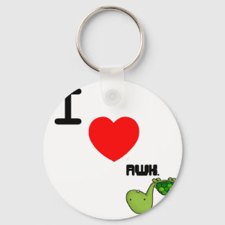 awkward turtle love key ring