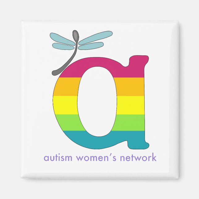 AWN Rainbow Pride Logo Magnet (Front)