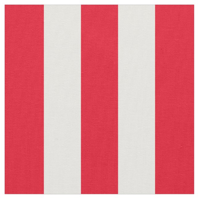 Awning Stripes Red Fabric (Close Up)