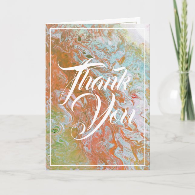aWoF Pastel Thank You Card (Front)