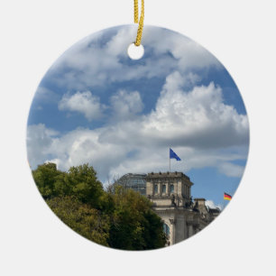 aWorld2Celebrate: Green Berlin Ceramic Ornament