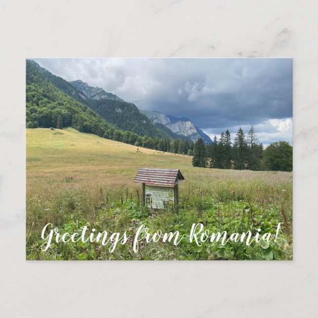 aWorld2Celebrate: Greetings from Romania! Postcard (Front)