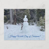 aWorld2Celebrate: Happy World Day of Snowman!