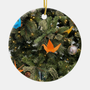 aWorld2Celebrate: Peaceful Holidays! Ceramic Ornament