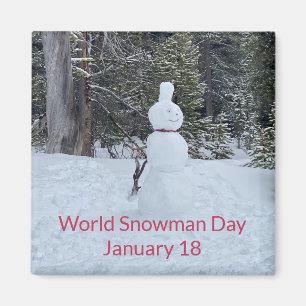 aWorld2Celebrate: World Snowman Day Magnet