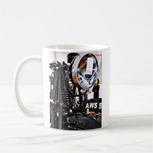 AWS 5. Vintage motorcycle front view Coffee Mug