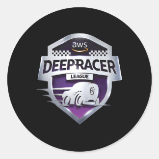 Aws Deepracer Shield Front Classic Round Sticker