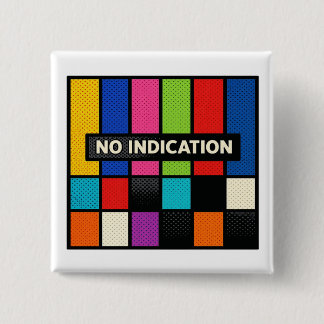 AWSOME NO INDICATION 15 CM SQUARE BADGE