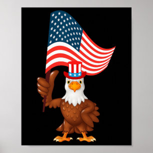 Awsome Patriotic Eagle Usa Tee2  Poster