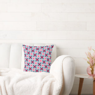Awsome Pink Abstract Pattern Throw Pillow