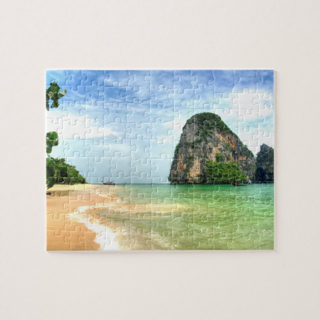Awsome Railay Beach, Krabi Thailand Jigsaw Puzzle (Horizontal)